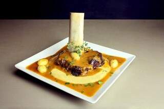 Restaurantes são criativos na apresentação dos pratos, como &quot;Ossobruto&quot; do MaÓ Buteco.