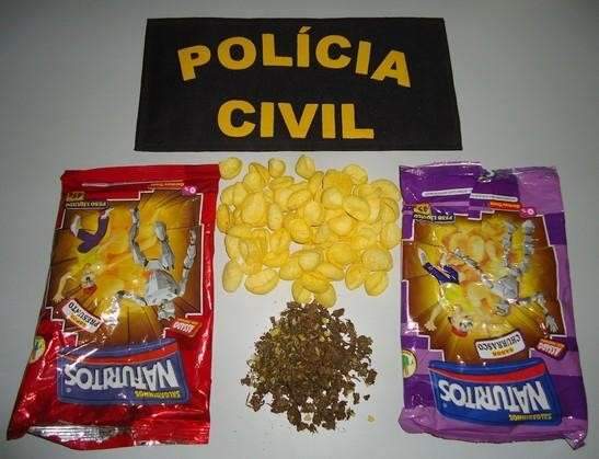 Homem leva droga para detendo em salgadinho e acaba preso pela pol&iacute;cia