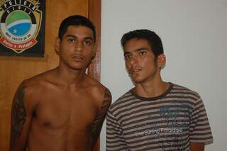 Diego (esquerda) e Alex foram presos ontem. Alex, ex-namorado da vítima, diz que tentaria de novo se tivesse a chance. 