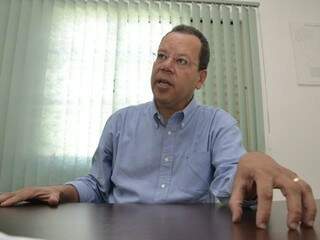Marcelo Bluma, candidato do PV, durante entrevista. (Foto: Minamar Júnior/Arquivo).