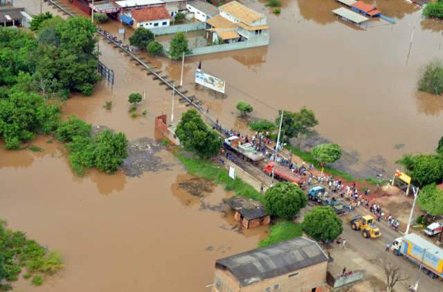 N&iacute;vel do rio Aquidauana aumenta e marca 10 metros
