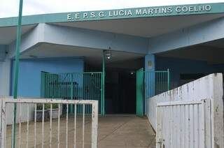 Escola Estadual Lúcia Martins Coelho, em Campo Grande. (Foto: Alcides Neto)