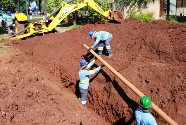 &Aacute;guas Guariroba j&aacute; implantou 7,2 mil metros de esgoto no Jardim Semin&aacute;rio