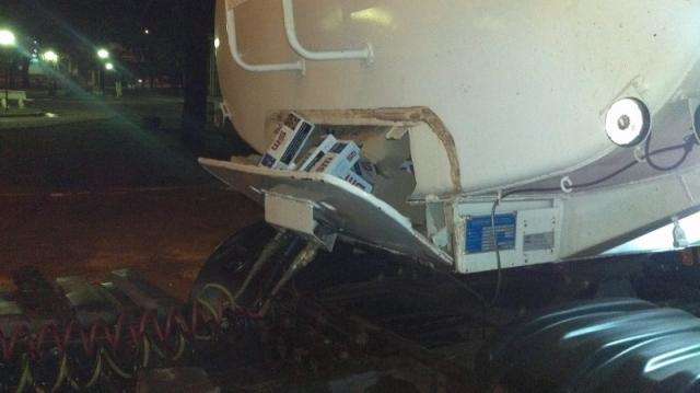 Carreta com 20 mil pacotes de cigarros &eacute; apreendida na BR-158