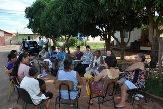 CPMI em reunião com indígenas da aldeia Água Bonita. (Foto: Divulgação)