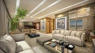 Imagem ilustrativa de apartamento de R$ 2,5 milhões. Prêmio compra 40 imóveis de luxo. 