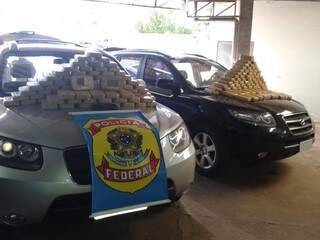 Carros de luxo transportavam 200 quilos de cocaína (Foto: Divulgação/PF)