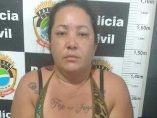 Cleia Ricarda Aveiro foi presa na noite desta quinta-feira (Foto: Divulgação Polícia Civil)