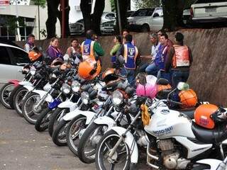 Mototaxistas de Campo Grande (Foto: Arquivo)