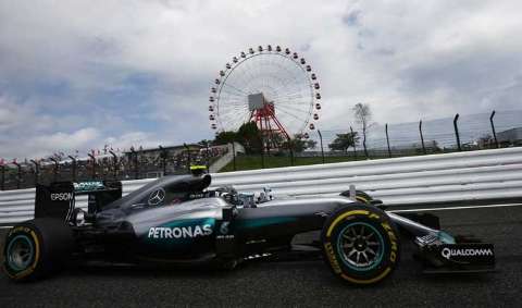Alemão Rosberg vai largar em primeiro lugar no GP do Japão 