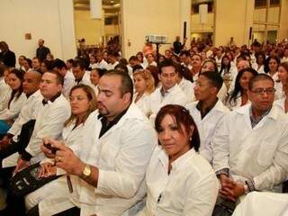 Grupo de médicos convocados em uma das fases do programa (Foto/Arquivo: Agência Brasil)