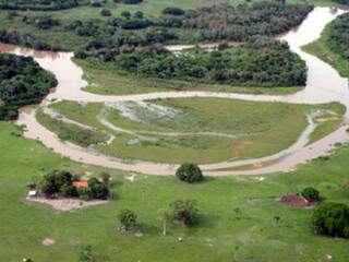 Região do Rio Taquari, que tem projeto de recuperação do Imasul (Foto: Divulgação/Governo)