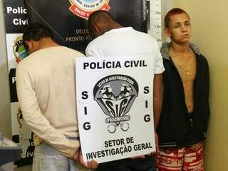 Os dois adolescentes e Davi foram os autores do crime (Foto: Marcos Ermínio)
