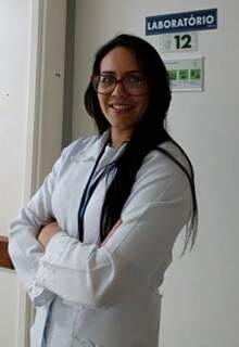 Marilaine Nagel, de 36 anos, buscou o curso de Auxiliar de Laboratório e Gasometria. 