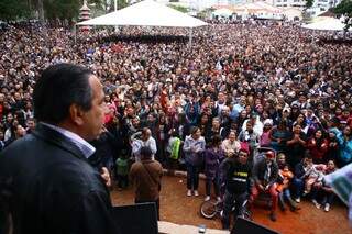 Em 2013 milhares de evangélicos se reuniram na Praça do Rádio Clube para ouvir o Pr. Silas Malafaia. (Foto: Marcos Ermínio) 