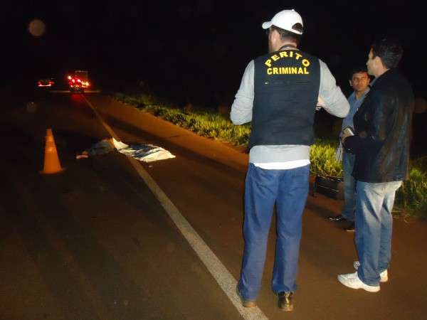 Carreta Scania carregada de carne atropela e mata homem na BR-163