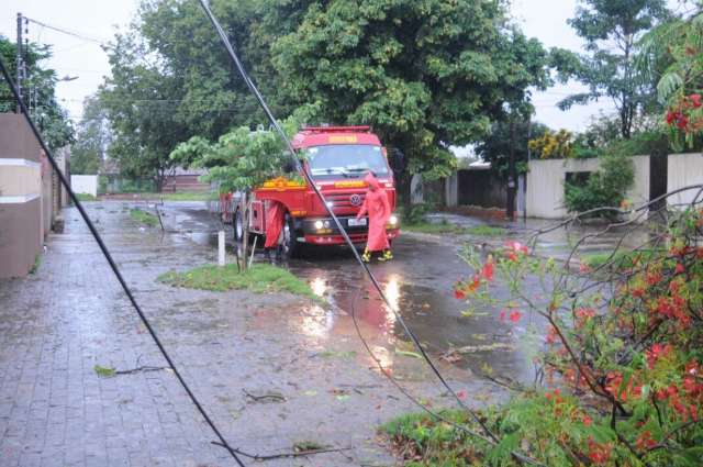 Tarde de temporal tem queda de energia em v&aacute;rios pontos da Capital