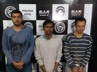 Josimar (centro) matou cabeleireiro; Weliton (à direita) e Marcus participaram do latrocínio (Foto: Adilson Domingos)