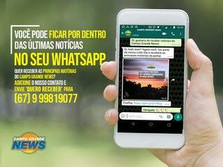 Fique bem informado: receba notícias do Campo Grande News no Whatsapp