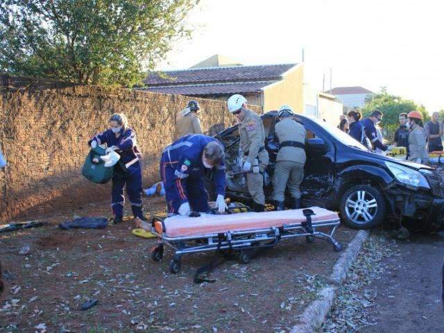 Acidente no bairro Santo Ant&ocirc;nio pode ter acontecido durante racha