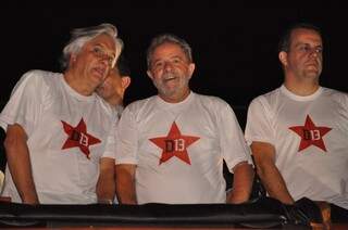 Lula esteve em Campo Grande durante a campanha para o 1º turno, no dia 11 de setembro (Foto: Marcelo Calazans)