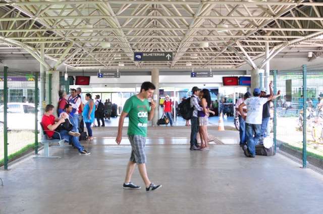 Manh&atilde; foi de movimento calmo na rodovi&aacute;ria de Campo Grande 