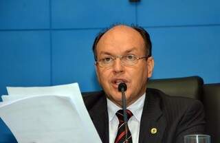 O presidente da Assembleia Legislativa de Mato Grosso do Sul, deputado Junior Mochi (PMDB). (Foto: ALMS)