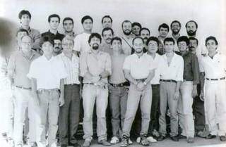 Professores na década de 80, em Campo Grande. (Foto: Arquivo Pessoal)