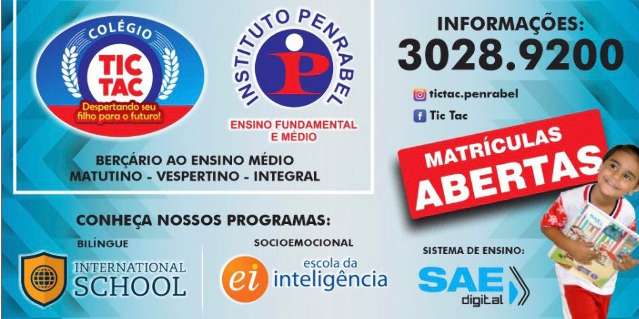 Colégio Tic Tac agora tem Escola da Inteligência; matrículas já estão abertas