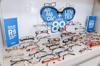 Óculos a partir de R$19,90. (Foto:Henrique Kawaminami)