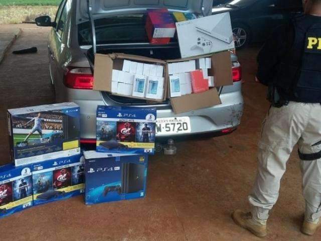 Agente penitenci&aacute;rio &eacute; preso com carga de videogames avaliada em R$ 100 mi
