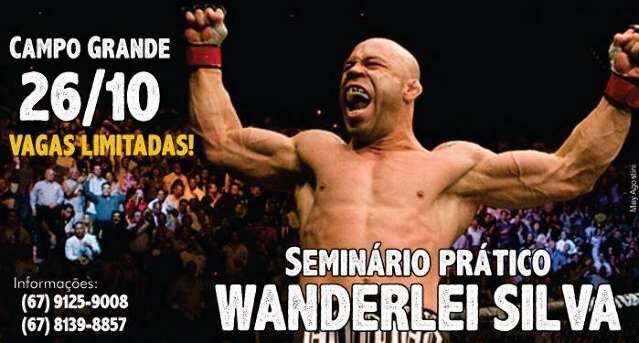 Astro do UFC, Wanderlei Silva realiza semin&aacute;rio em Campo Grande