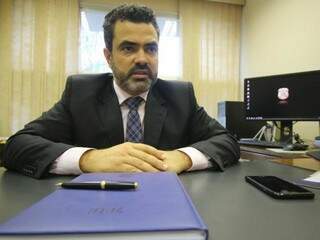 Luciano Flores de Lima assumiu comando da PF de MS em fevereiro de 2018. (Foto: André Bittar/Arquivo)