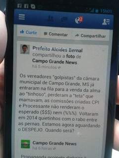 Suposto comentário do prefeito causou polêmica entre os vereadores ontem (Foto: Divulgação)