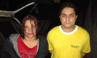 Dinalva da Silva, 32 anos, e Tharles Huelber Roque, 33 anos, foram presos com a droga (Foto: Divulgação)