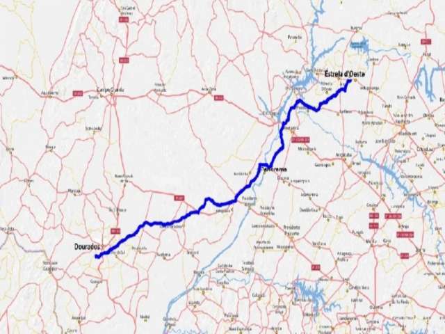 Ferrovia entre Dourados e Estrela D&acute;Oeste (SP) dever&aacute; estar pronta em 2019