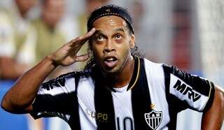 Ronaldinho Gaúcho é a esperança de gols do Atlético Mineiro hoje em SP (Foto: Douglas Magno/AFP)