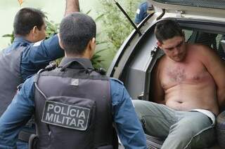 Fernando foi preso em flagrante pela Polícia Militar. (Foto: Gerson Walber) 
