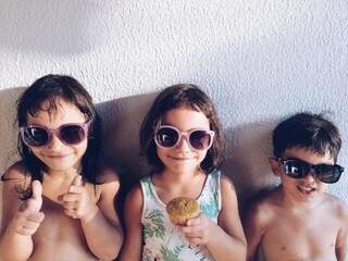 Os três filhos de Tati são as estrelas do blog Família Moderna (Fotos: Arquivo Pessoal)
