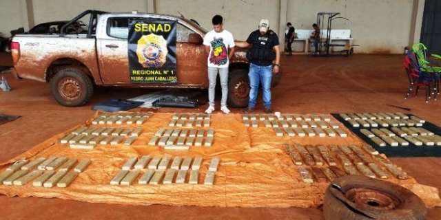Brasileiro &eacute; preso com maconha, arma e muni&ccedil;&atilde;o no Paraguai