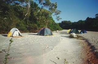 Foto do acampamento de uma das paradas do acidente fatal. (Foto: Arquivo Pessoal)