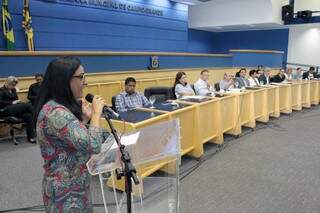 Representantes da Saúde participam de audiência pública na Câmara de Vereadores. (Foto: Izaias Medeiros/CMCG)