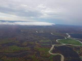 Precipitações da região pantaneira frearam incêndios florestais (Foto: Divulgação/CBMMS)