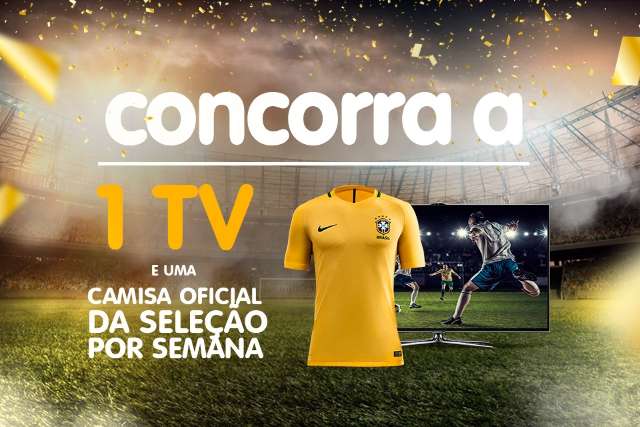 Loja de tintas em clima de Copa, sorteia TV e camiseta da seleção