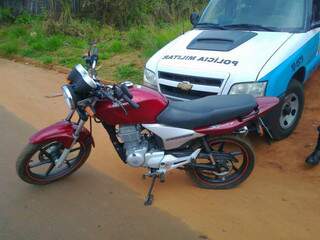 Após dois dias de ação, Polícia recupera, em Campo Grande, motocicleta furtada em Camapuã. (Foto: Camapuã News)