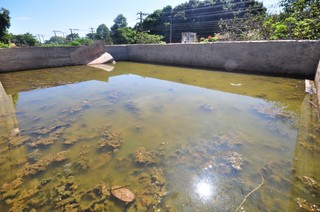Grande foco da dengue, água parada pode ficar acumulada inclusive nos telhados de prédios abandonados (Foto: Luciano Muta/Arquivo)