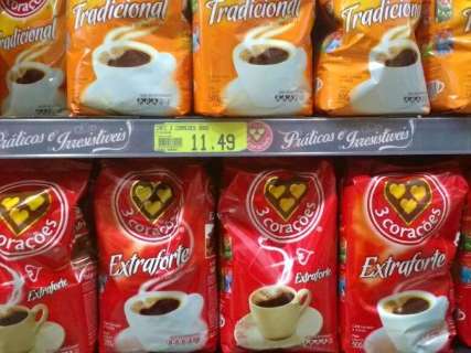 Na Capital, pacote do café chega a custar R$ 11,49 em supermercados