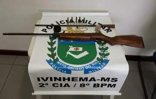 Arma apreendido pela Polícia Militar (Foto: Divulgação)