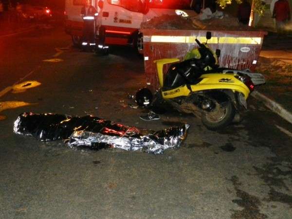 Homem corre atr&aacute;s da ex-mulher, bate em ca&ccedil;amba e morre em Tr&ecirc;s Lagoas