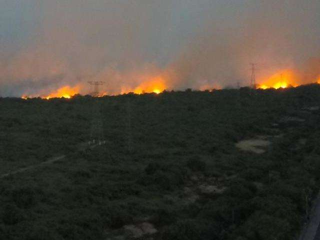 Com faixa de fogo de 50 km, equipes voltam a sobrevoar queimadas